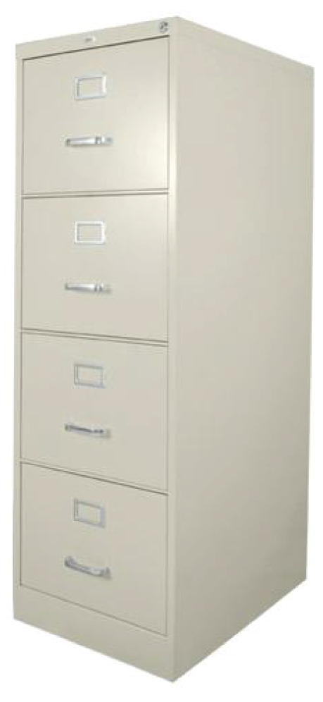 Archivero metálico de 4 gavetas