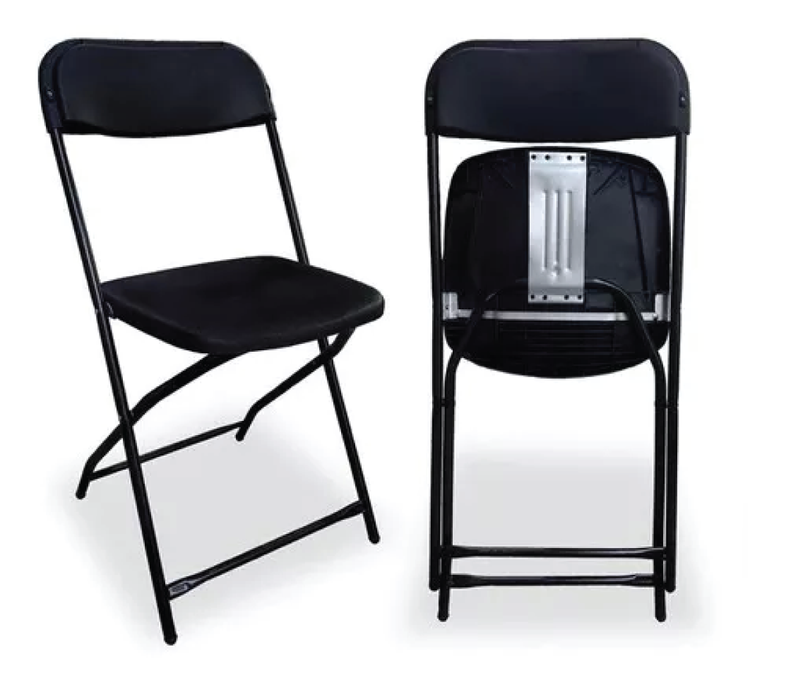 Silla plegable de plástico